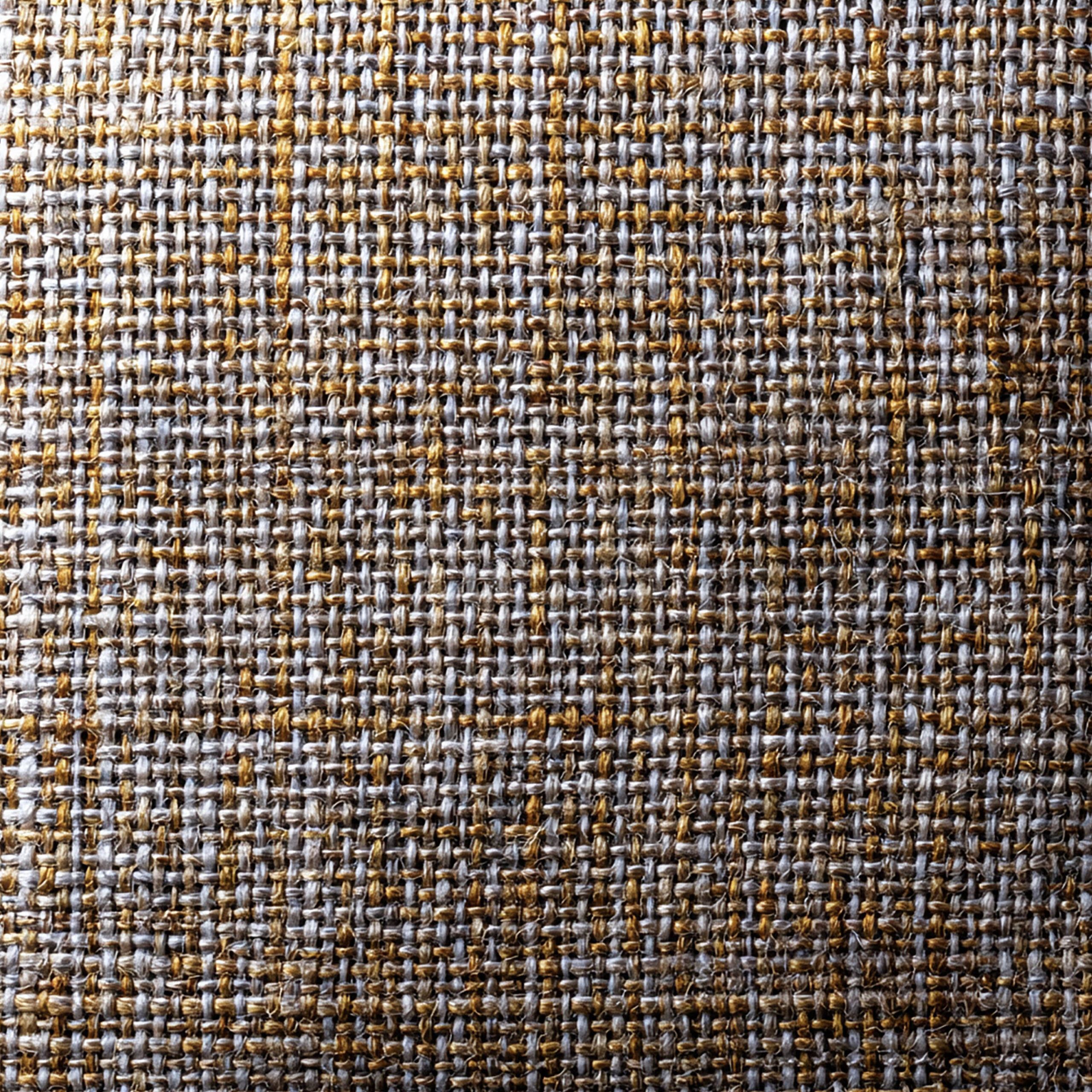 落ち着いたリネン糸の織りグリッド模様を表現した自然素材ファブリックテクスチャ背景