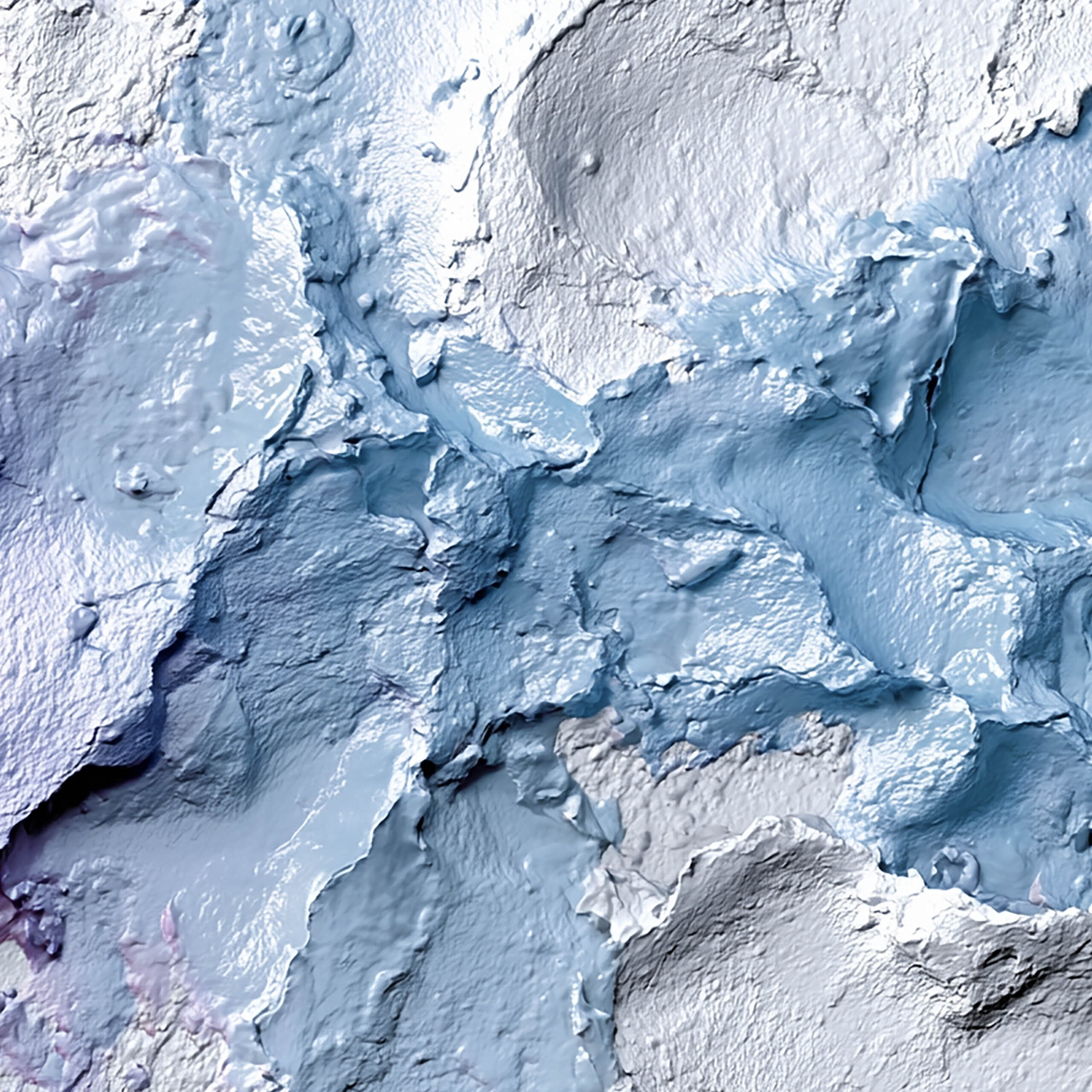 厚塗りペイントの立体感があるアブストラクトインパストテクスチャ背景