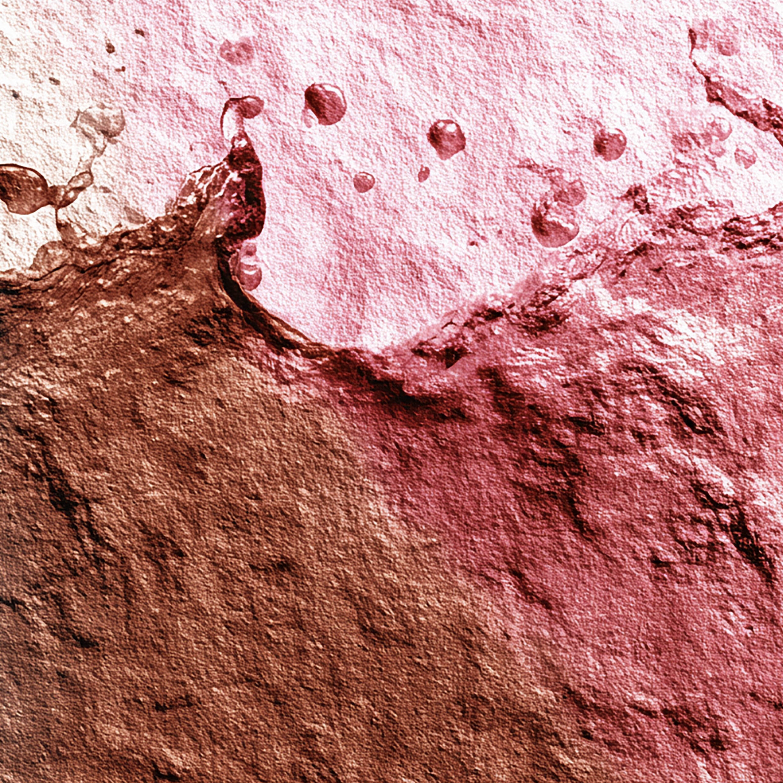 スプラッシュした厚塗りペイントの立体インパストテクスチャ背景