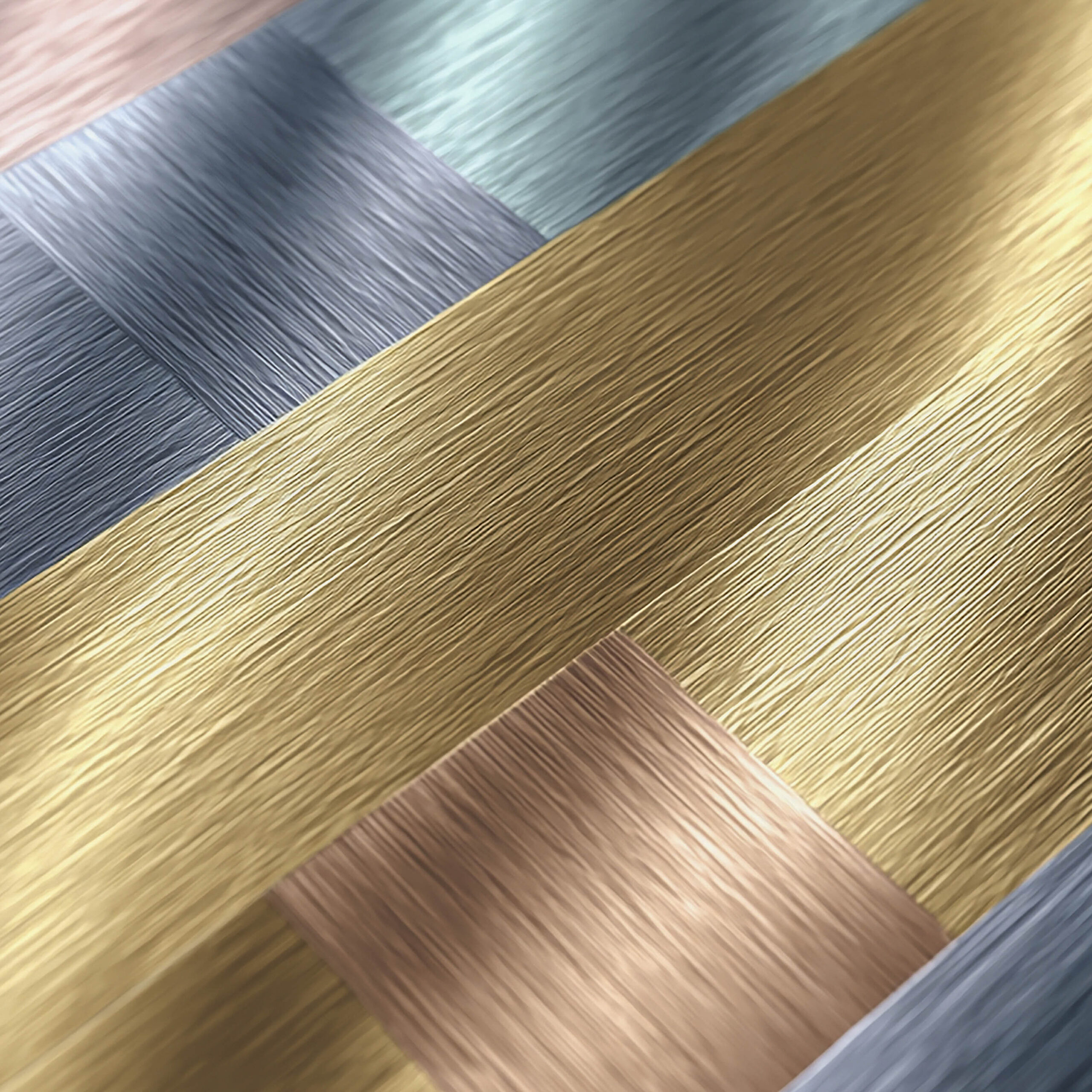 メタリックな木目テクスチャが重なったウッドグレイン織り模様背景