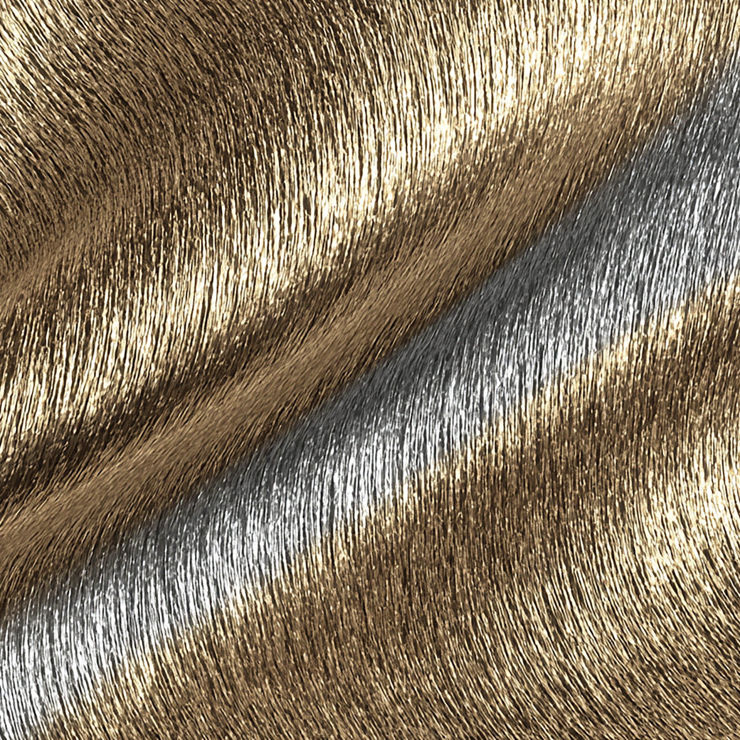 ラグジュアリーな流線ドレープのメタリックテクスチャ背景