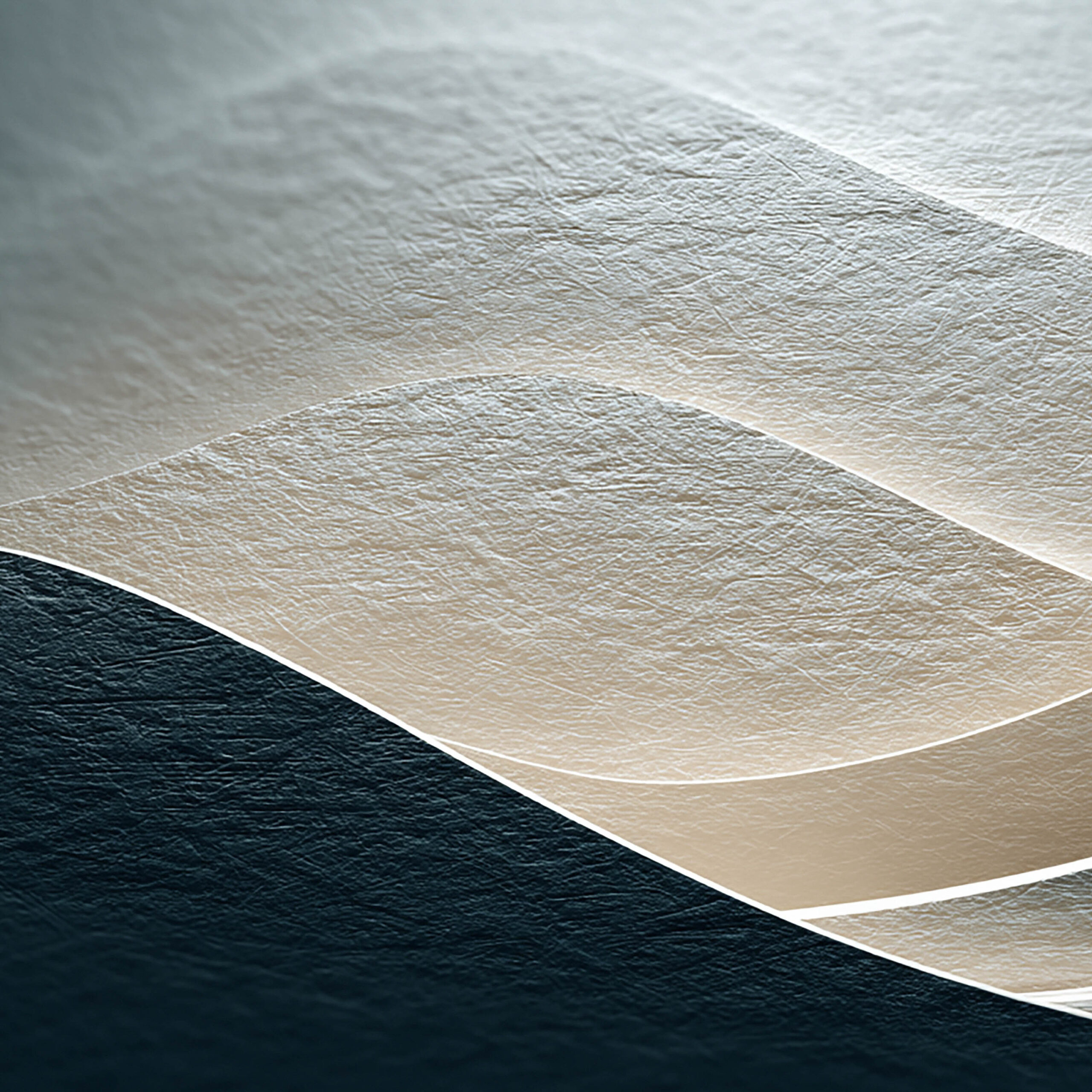 上品なレイヤードウェーブの立体テクスチャ背景