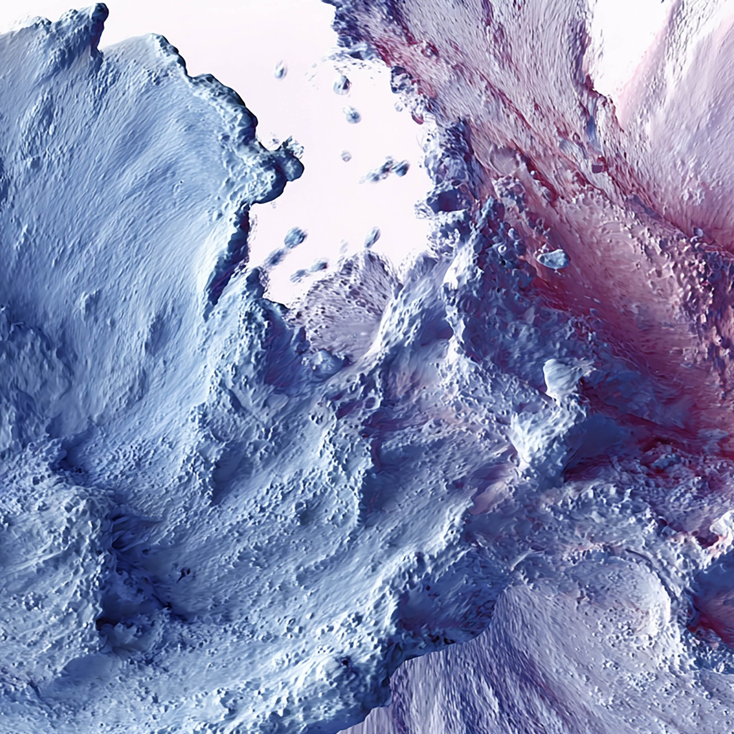 厚塗りペイントが飛び散るインパストスプラッシュの立体テクスチャ背景