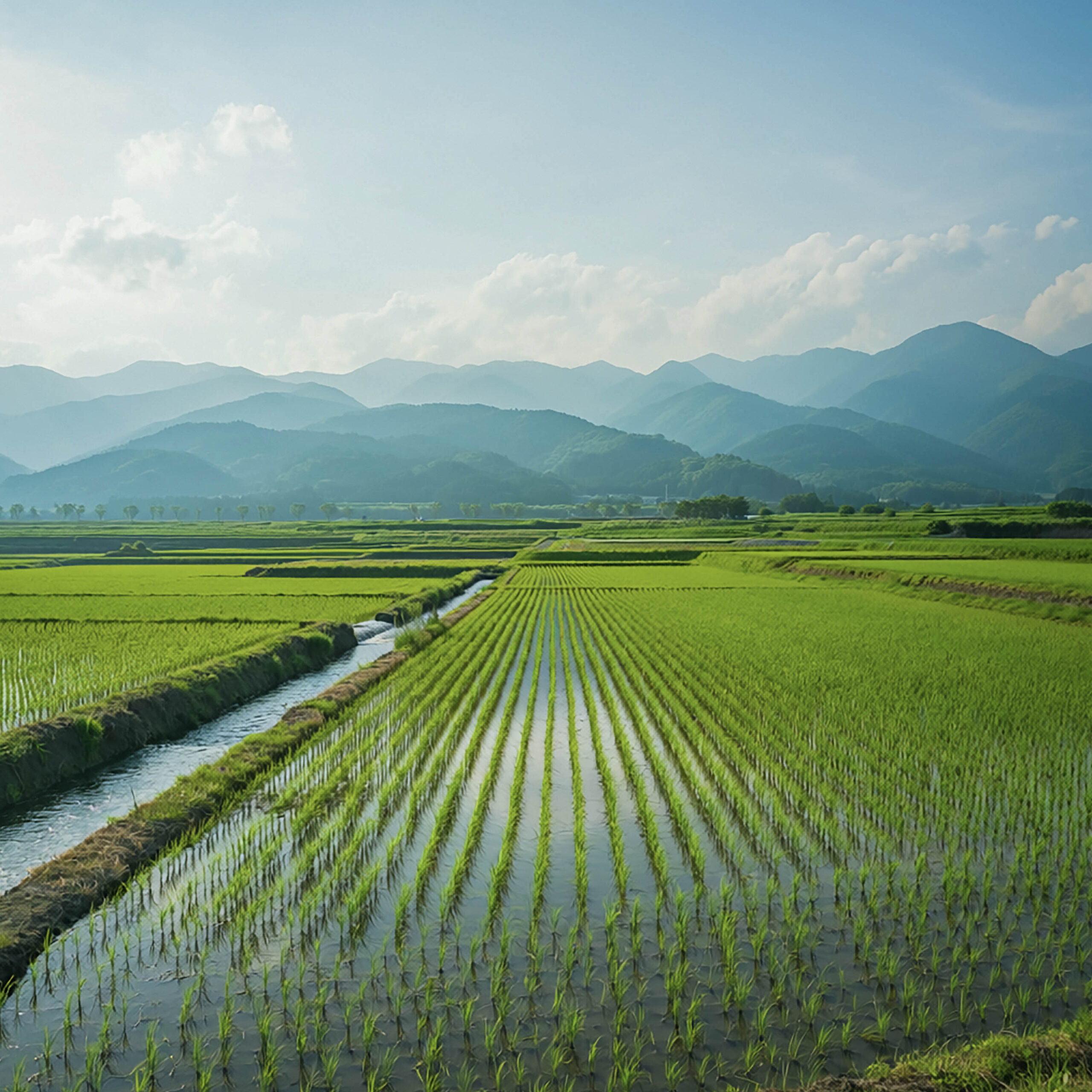 水田,田園風景,日本,自然,山,風景,農村,癒し